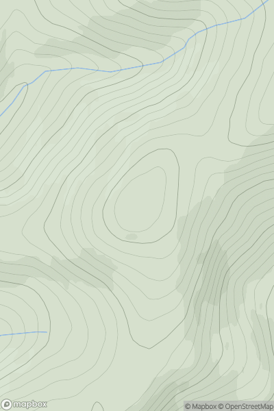 Thumbnail image for Mid Hill [Braemar to Montrose] showing contour plot for surrounding peak